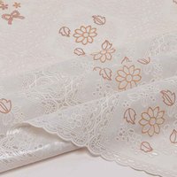 Nappes en pvc en dentelle imperméable Boen Nappe recouverte de vinyle à motif floral