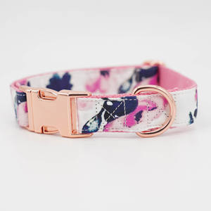 Conjunto de Correa y collar de perro con lazo floral y femenino ajustable, accesorios para mascotas - Product Image 2