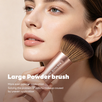 Kuas Makeup Profesional MAANGE Grosir Label Pribadi Kuas Tunggal untuk Bedak Tabur, Foundation Cair, dan Blush