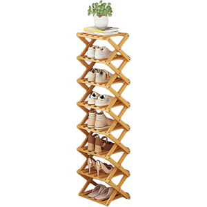 Modern <b>Folding</b> Free Standing <b>Shoe</b> <b>Rack</b> Household Luxury Stackable Plastic <b>Shoe</b> <b>Rack</b> - Product Image 1