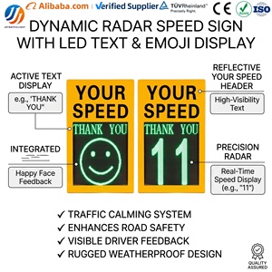 Letrero <span class=keywords><strong>de</strong></span> Velocidad con Cara <span class=keywords><strong>Feliz</strong></span> y Texto <span class=keywords><strong>de</strong></span> Agradecimiento, Tablero LED <span class=keywords><strong>de</strong></span> Retroalimentación <span class=keywords><strong>de</strong></span> Velocidad, Detector <span class=keywords><strong>de</strong></span> Velocidad <span class=keywords><strong>de</strong></span> Tráfico - Product Image 1