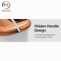 Masseur de pieds chauffant électrique portable Mason MS-812-6 avec technologie à rouleaux - Plastique imperméable et antibactérien pour usage en salon