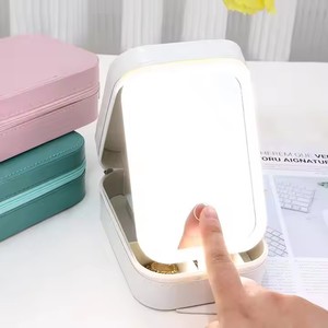 Nuevo Estuche de Maquillaje de Viaje Personalizado, Organizador de Cosméticos con <span class=keywords><strong>Espejo</strong></span> LED y Luz, Bolsa de Maquillaje de Viaje - Product Image 4
