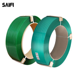 Uso de embalaje de ladrillo y cerámica Correa de <span class=keywords><strong>PET</strong></span> de 16mm Correa de poliéster en relieve verde para mascotas - Product Image 3