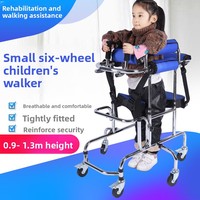 Déambulateur pédiatrique pour enfants, équipement de rééducation des membres inférieurs pour hémiplégie, conception à six roues, certifié CE