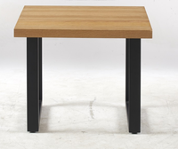 Table basse carrée moderne en bois massif Table d'appoint portable pour salon ou balcon fabriqué par une usine de meubles