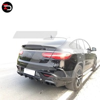 Kit carrosserie carbone style B à prix d'usine avec lèvre avant, diffuseur arrière et spoiler pour GLE Coupé W166 GLE350 GLE450