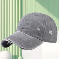 Gorra de Béisbol Vintage Lavada para Hombre, Estilo Desgastado con Borde Deshilachado, para las Cuatro Estaciones
