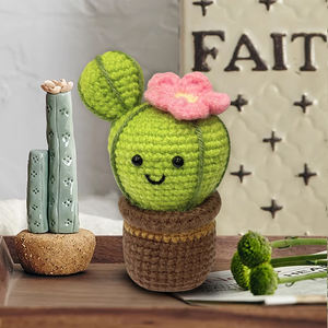 Kit d'artisanat d'art de bricolage pour adulte Instruction vive pour <span class=keywords><strong>Amigurumi</strong></span> Crochet Needlecraft Faites votre propre dessert Jouets éducatifs - Product Image 4