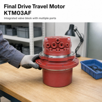 Motor Penggerak Final Drive KTM02 untuk Excavator Mini Lovol FR18 9-Bolt M10 140mm Hydraulic Track Motor Assy 17.2kg