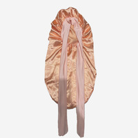 Bonnet long en soie pour dormir, bonnet en satin pour cheveux longs bouclés, tresse, locs, dreads, bonnet de sommeil extra large pour femme