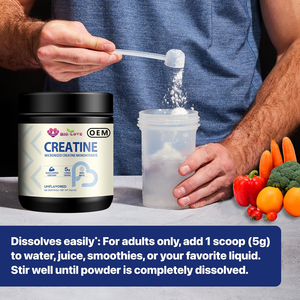 Créatine en poudre de qualité professionnelle pour les culturistes, l'haltérophilie, le crossfit, la force, l'endurance, le soutien énergétique - Product Image 5