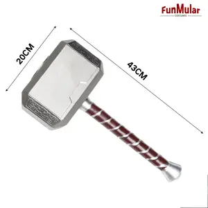 Funmular Thor's Hammer Lightning Strike Hammer Toy for Kidsコスプレ小道具ハロウィーンコレクションで利用可能