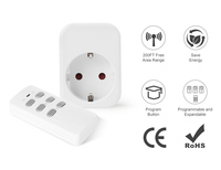 Nouveau produit télécommande une sortie couleur blanche usage domestique télécommande prise d'extension intelligente
