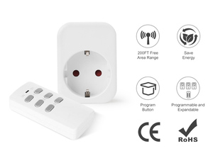 Sản phẩm mới điều khiển từ xa một ổ cắm màu trắng nhà sử dụng điều khiển từ xa thông minh mở rộng ổ cắm - Product Image 5