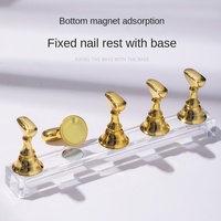 Support d'ongles en acrylique pour la pratique de l'art des ongles, Base pour les échecs, présentoir de travail