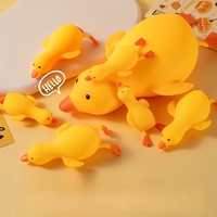 Jouet Squishy Canard Jaune Mignon à Remontée Lente, Anti-Stress, Jouet à Presser Doux en TPR pour Enfants et Adultes
