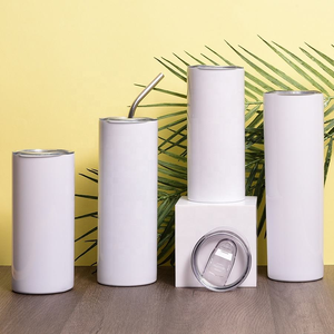 كوب قهوة كلاسيكي معزول حراريًا من الفولاذ المقاوم للصدأ بجدار مزدوج، قابل للتخصيص بالطباعة، أبيض اللون، مثالي كهدية - Product Image 2