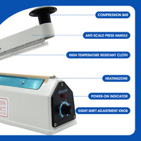 Vente en gros machine à sceller impulsive semi-automatique avec poignée en poly sac thermoscellant