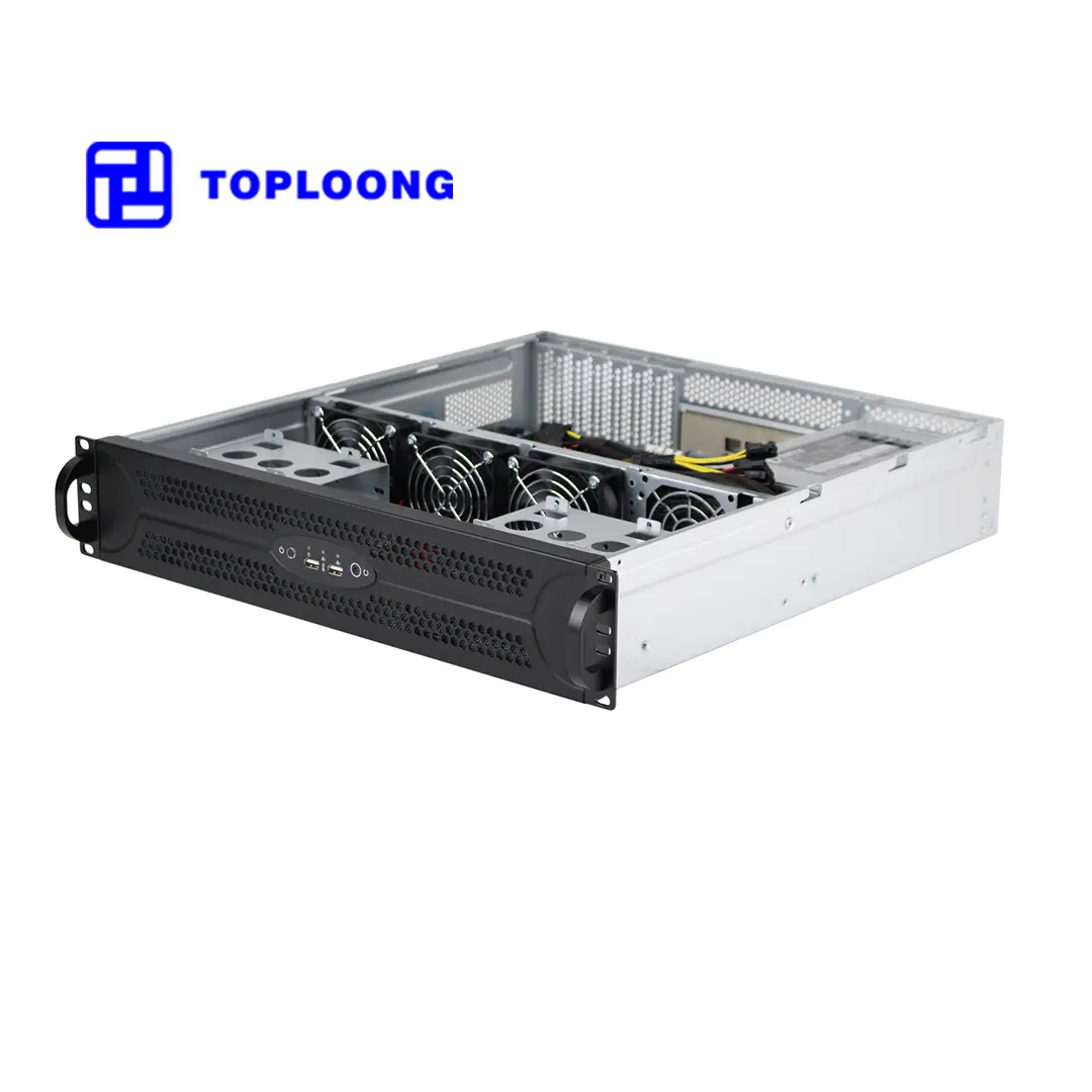 Tp2U480 2U 19 Polegadas Rack Mount Servidor Caso Atx Suporte Mainboard 2U Psu Entrega Rápida Oem Pc Case Made In China