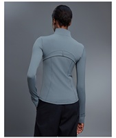 Veste de yoga à manches longues pour femmes veste de sport coupe ajustée pour cyclisme en plein air course Fitness femmes veste personnaliser