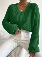 Pull décontracté en tricot plat vintage pour femmes, coupe ample, avec découpes