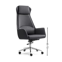 Chaise de bureau en cuir de haute qualité chaise de superviseur de patron de sport avec fonction libre sans entrave chaise de patron mobile