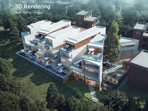 Sanhai, service de conception architecturale de villas modernes, rendu 3D Max architectural extérieur, bâtiments résidentiels, plan d'étage - Product Image 6