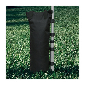 Sac de sable d'extérieur D15 H50cm, capacité 10L, tissu Oxford 600D, couleur unie noire, pour support de tente, sports de plein air - Product Image 2
