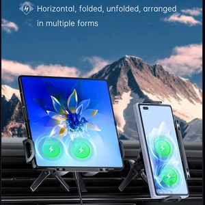 Support de chargeur de téléphone pliable à serrage automatique tendance, chargeur sans fil 15W pour voiture, compatible Samsung Z Fold <span class=keywords><strong>7</strong></span> et <span class=keywords><strong>iPhone</strong></span> - Product Image 6