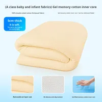 Matelas en mousse à mémoire de forme en gel, housse en pur coton, coussin doux, tapis tatami, dortoir, appartement, meubles de maison, compressé