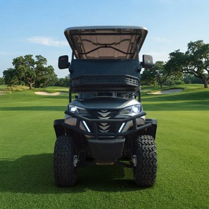 Voiturette de golf à batterie au lithium personnalisable en couleurs, 4 places, moteur 3,5-7,5 kW, vitesse 30-50 km/h, autonomie 90 km, en acier, basse vitesse - Product Image 4