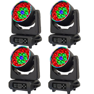 19pcs 15W <span class=keywords><strong>RGBW</strong></span> <span class=keywords><strong>4</strong></span> trong <span class=keywords><strong>1</strong></span> <span class=keywords><strong>Led</strong></span> zoom rửa di chuyển đầu ánh sáng với dải <span class=keywords><strong>Led</strong></span> DMX kiểm soát 3200K-5600K cho câu lạc bộ đêm bên khách sạn DJ - Product Image 1