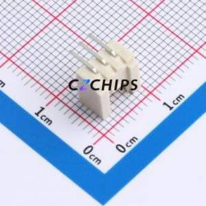 BX-HY2.0-3PWZ-GW Wire-to-Board Pin Header Bent Lead Through Hole,P=2mm Connector 1x3P 2mm Right Angle Insert HY - Product Image 2