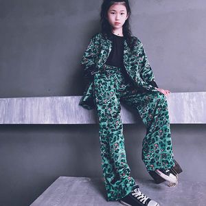 Nouvelle tenue pour <span class=keywords><strong>fille</strong></span> de style sud-coréen, petite tenue, petite robe, veste à imprimé léopard, défilé de mode, tenue parent-enfant - Product Image 3