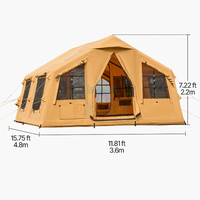 Tente de camping gonflable moderne personnalisée pour l'extérieur, imperméable, portable, tente pneumatique épaisse, grande capacité, tentes gonflables familiales