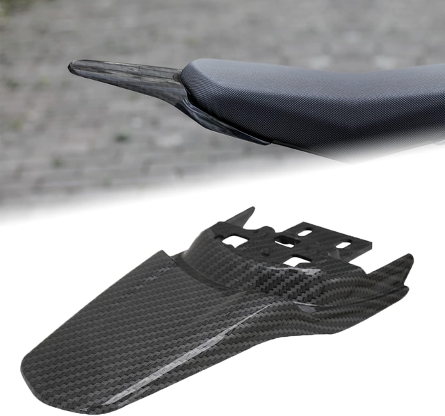 Wholesale Electric Dirt BikeParts Accessories Carbon Fiber Pattern Rear Fender for Sur Ron Surron Light Bee X S /X160/X260