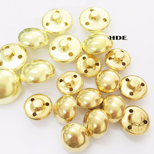 คลิปทองแดงสองง่ามรูป<span class=keywords><strong>เห็ด</strong></span>สีทองโครงสร้างกระดุมโดมที่ยึดทรงกลมยกขึ้น - Product Image 3