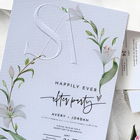 Carte d'invitation personnalisée en papier coton 600 g/m² épais, logo en relief, carte de visite, impression recto-verso, votre propre design pour la promotion
