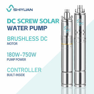 SHIYUAN <span class=keywords><strong>Pompe</strong></span> Immergée <span class=keywords><strong>Solaire</strong></span> Grand Débit Robuste 1 Pouce 250 Watts 24V 100M Puits Profond <span class=keywords><strong>Pompe</strong></span> à Eau Submersible <span class=keywords><strong>Solaire</strong></span> à Vis - Product Image 1