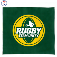 Drapeau National Personnalisé WONDERFUL FLAG, Polyester, Impression Numérique, Durable, 3x5, Style Sportif, Mât en Aluminium, Logo Personnalisé