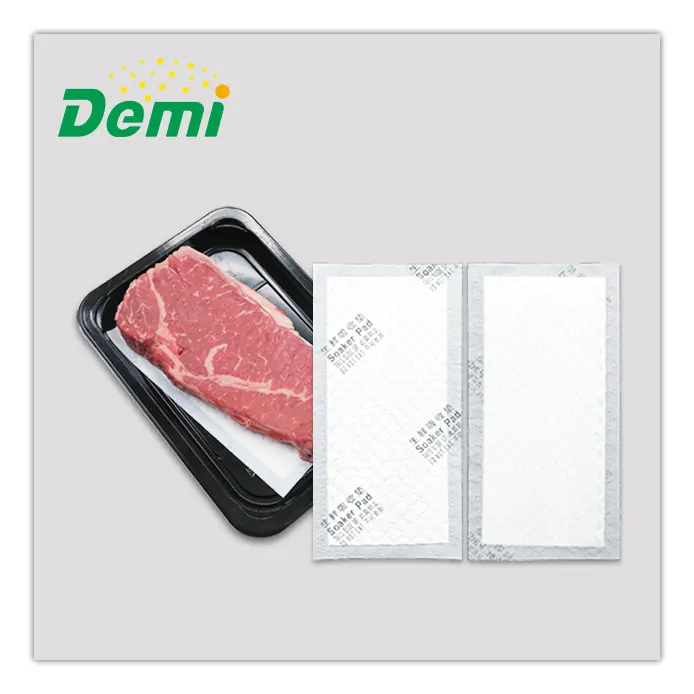 Food packaging soaker fresh chicken meat blood absorbent pads for poultry pack absorbability padded forred meating