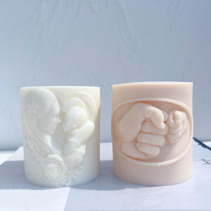 PAPA colonne bougie moule <span class=keywords><strong>MAM</strong></span> lettre cylindre pilier Silicone moule fête des pères cadeau décoration de la maison - Product Image 6