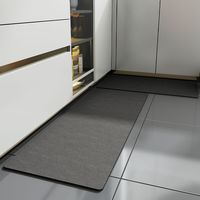 Vente en gros tapis debout antidérapant et anti-fatigue facile à nettoyer tapis de cuisine en silicone produit en cuir synthétique