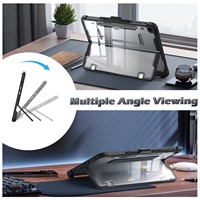 MoKo casing Kickstand penutup belakang kasar bening perlindungan penuh Premium untuk Microsoft Surface Pro 12 casing 2025