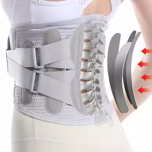 مشد خصر طبي مطاطي قابل للتعديل من النايلون للرجال للنساء ، ضغط قطن مرن يخفف آلام الظهر - Product Image 3