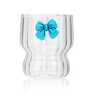 300ml Ripple Borosilicate Verre Drinkware Empilable et <span class=keywords><strong>Arc</strong></span> Décoré Café Lait Thé Tasses <span class=keywords><strong>Verrerie</strong></span> Résistant À La Chaleur - Product Image 5