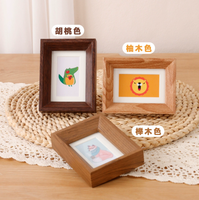 Cadre photo en bois miniature mignon de 3 pouces, à poser sur table et à accrocher au mur, pour la décoration de la maison