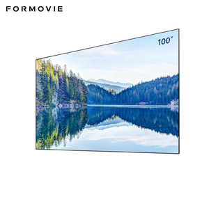 100 pouces <span class=keywords><strong>Fresnel</strong></span> Formovie <span class=keywords><strong>Fengmi</strong></span> F2 Soft PET Flexible 16:9 Écran de projection 4K Écran à cadre fixe pour projecteur à focale Ultra courte - Product Image 1