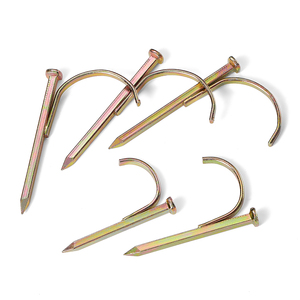 Ganchos de Acero Galvanizado Gelisen, Clavos en Forma de U de 4 y 6 Puntas, Clips de Fijación a Pared de 1 Pulgada - Product Image 3